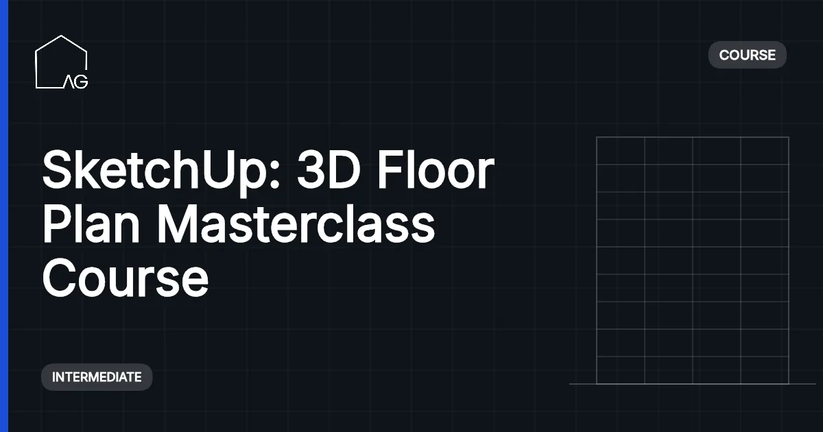 3D Floor Plan Masterclass with SketchUp, V-Ray & FlexTools