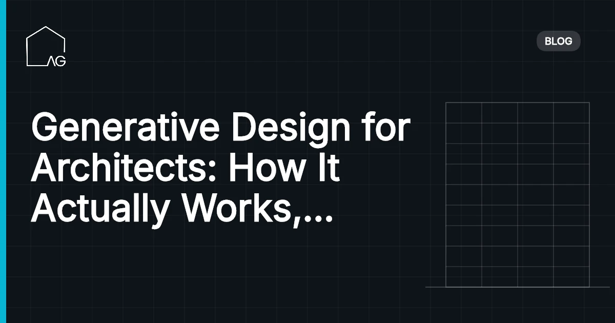 Generative Design for Architects: How It Actually Works, Tools to Use, and Where It Fits in Practice