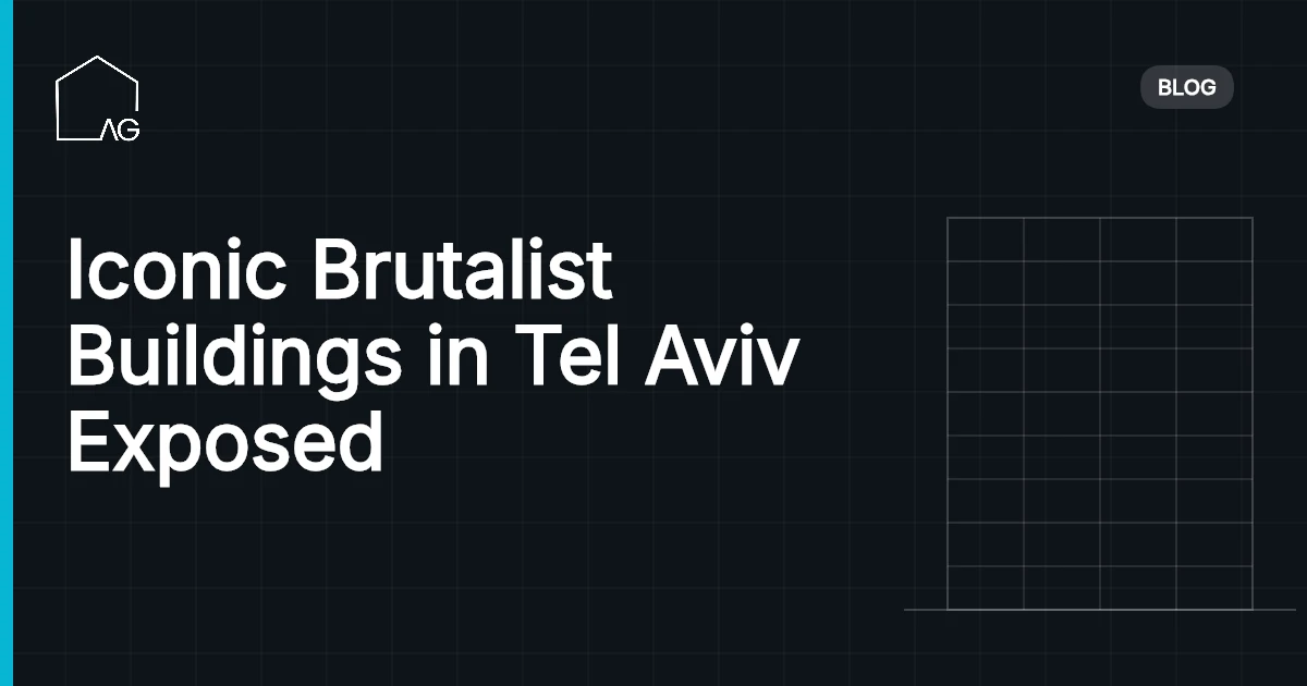Iconic Brutalist Buildings in Tel Aviv Exposed