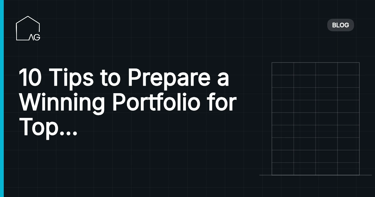 10 Tips to Prepare a Winning Portfolio for Top Master's Programs in Architecture in Europe in 2026