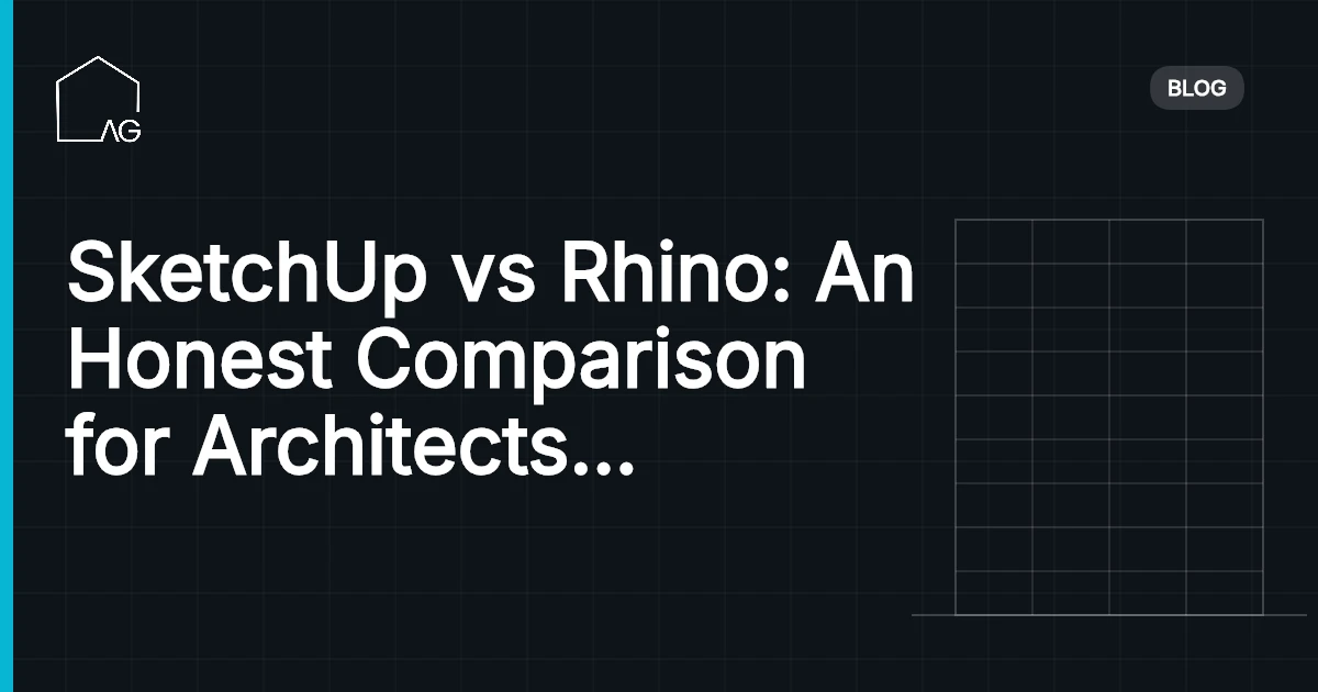 SketchUp vs Rhino: An Honest Comparison for Architects (And Which to Learn First)