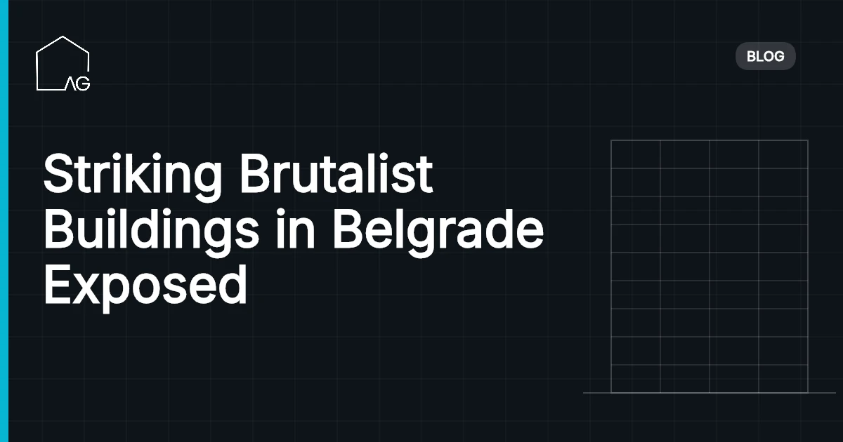 Striking Brutalist Buildings in Belgrade Exposed