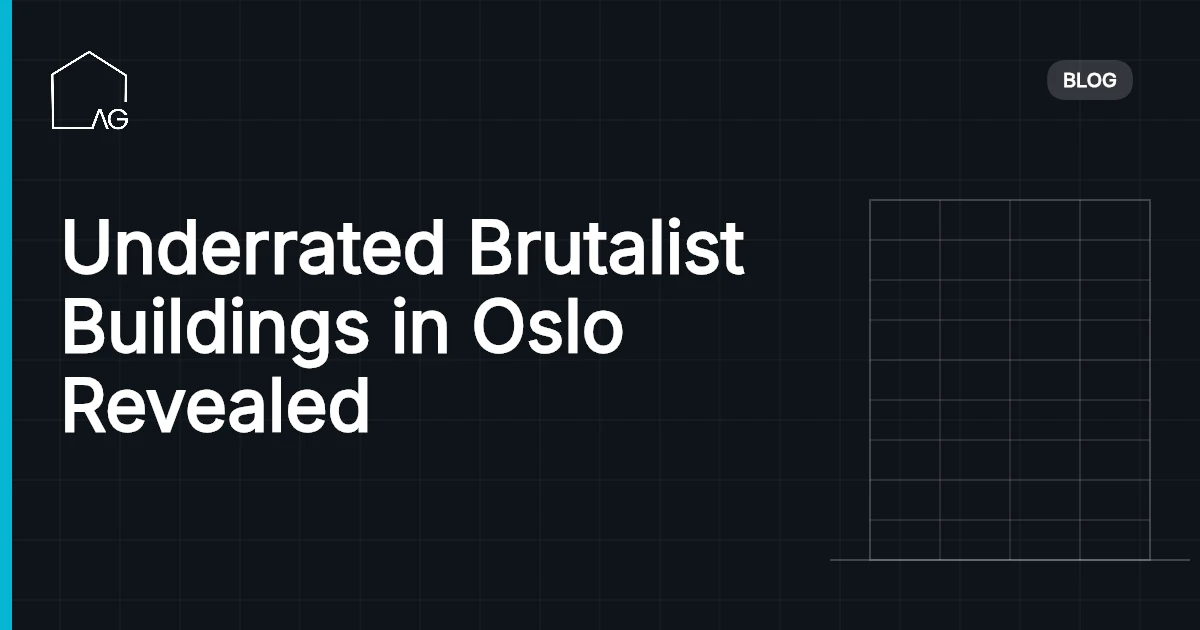 Underrated Brutalist Buildings in Oslo Revealed